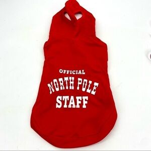 Dog Christmas hoodie red size medium